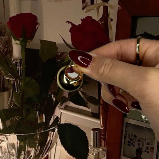 Amor de Luna Collection - Chunky Lunita Earrings