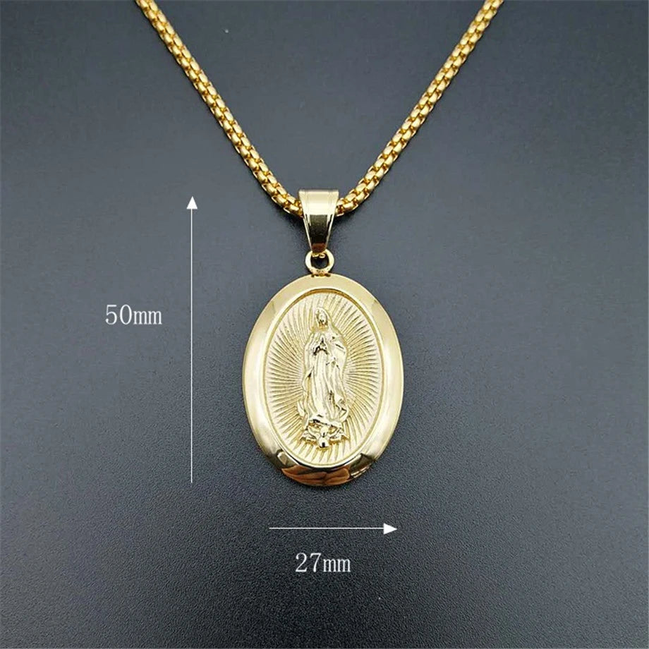 Divina Protección Collection - Virgin Mary Pendant & Chain