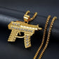 Divina Protección Collection - 18K Gold Plated AK47 Pendant