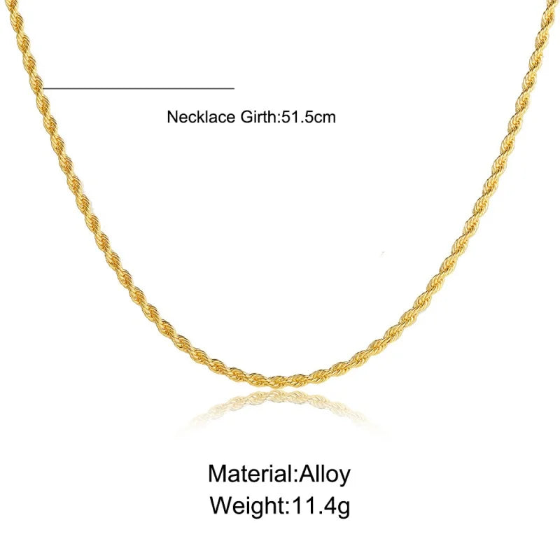 Gold Cultura Collection - Twisted Rope Chain