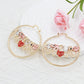 Divina Pendiente Collection - Lucky Charm Hoop Earrings