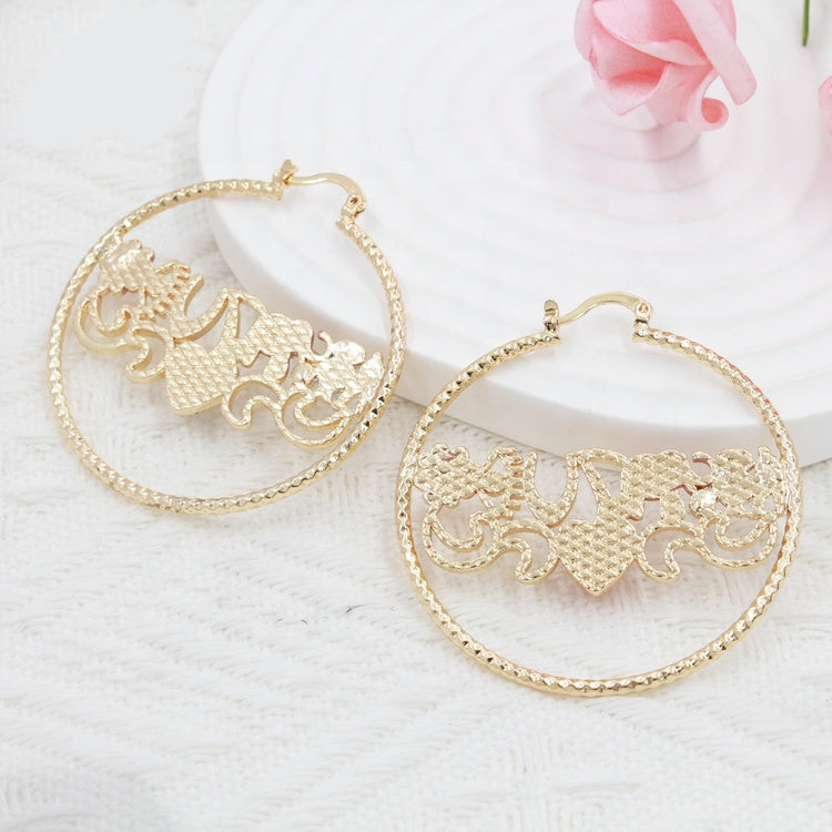 Divina Pendiente Collection - Lucky Charm Hoop Earrings